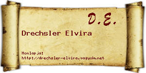Drechsler Elvira névjegykártya